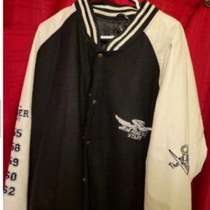 Varsity Jacket Steve & Berry's Hot Rod Café 2 Sizes 2XL or Medium Worn 2 times